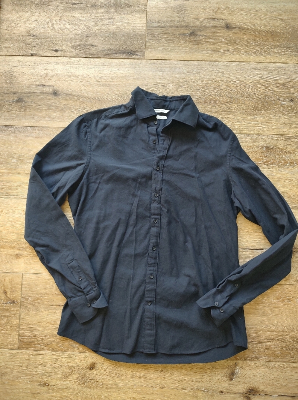 Suitsupply Egyptian Cotton Black Dress Shirt Career 42L 16.5L